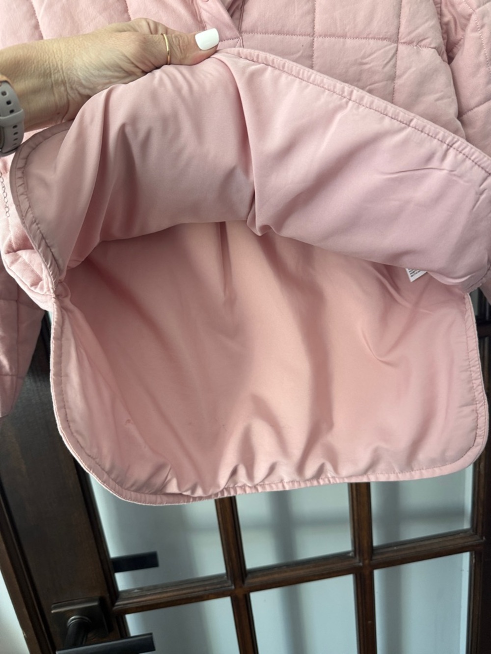 art class Pink Quilted Pullover Hooded Jacket - Picture 6 of 7
